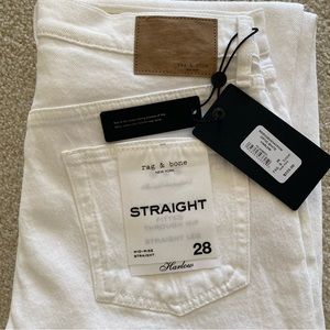 Rag & Bone white Harlow jeans